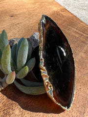 Brown Agate pop socket (popsocket) for use with iphone, androids, ipads, smartphones, and other small tecnical devices. Used for easy grip of electronics as well as a beautiful phone accessory. It is an attachment that easily tapes onto the back of the device and pops in and out as needed for use. These agate slices are natural and pure agate stones imported from Brazil of the highest quality and beautifylly gold dipped on the rim.