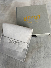 Each set of earrings arrives in a gray 4*4*1.5in (10*10*3.5cm) beautiful high quality and carefully designed pull out box with shiny embossed logo on front and instagram name on back. Inside is a 3.5*3.5in (9*9cm) lighter gray suede pouch with debossed logo on the band laying on top of a black soft cushion. Inside is also a note describing the stones meaning and benefit. Our packaging is of the highest quality and comes ready for gift giving.